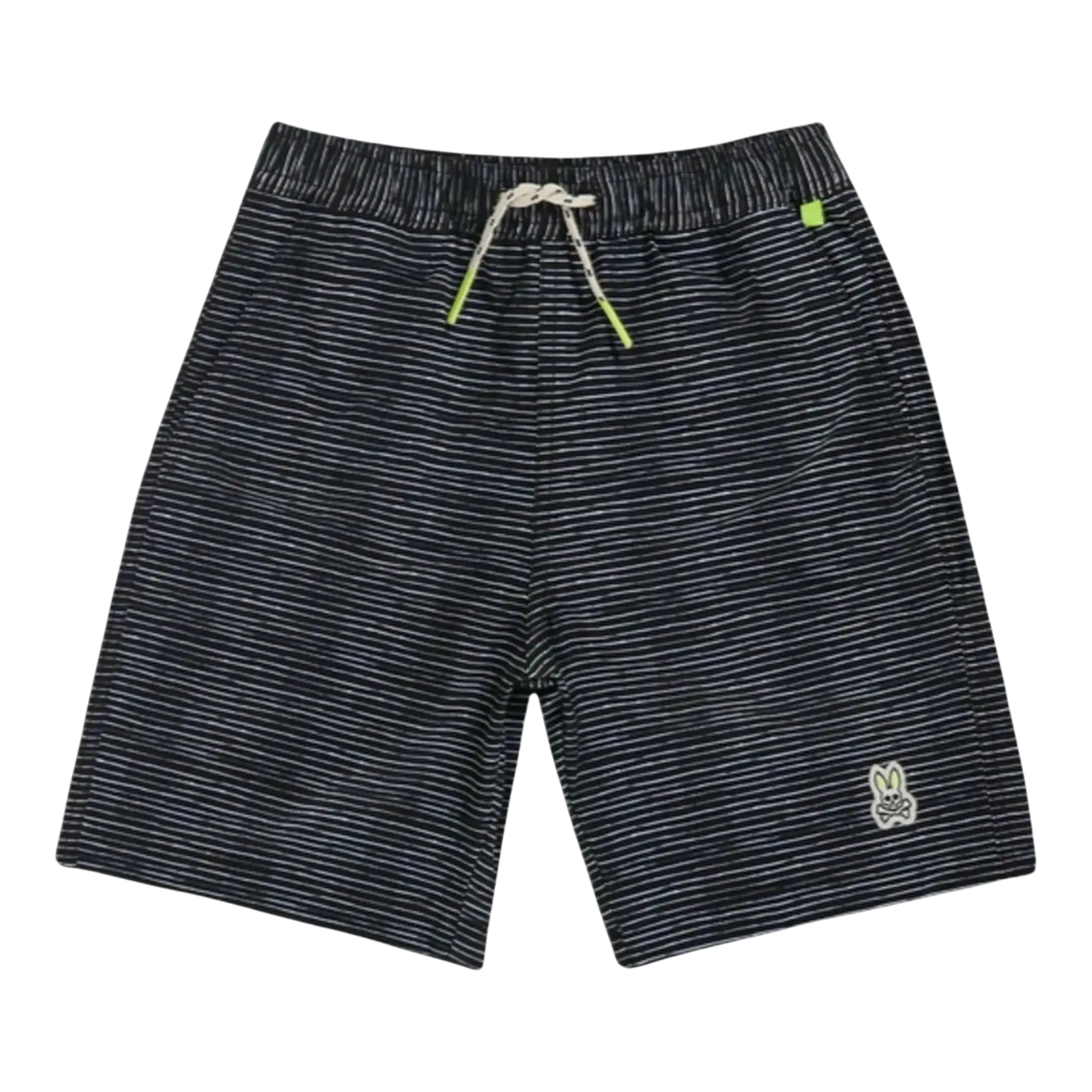 Psycho Bunny Lukas Hand Drawn Kids Swim Trunks Black