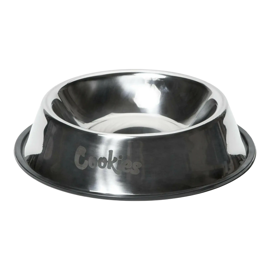 Cookies Original Logo Dog Bowl Silver