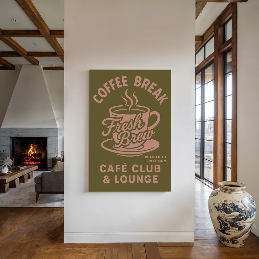 WONDERWALL ‘L’Atelier Fun Collection’ Fresh Brew Retro Coffee Poster