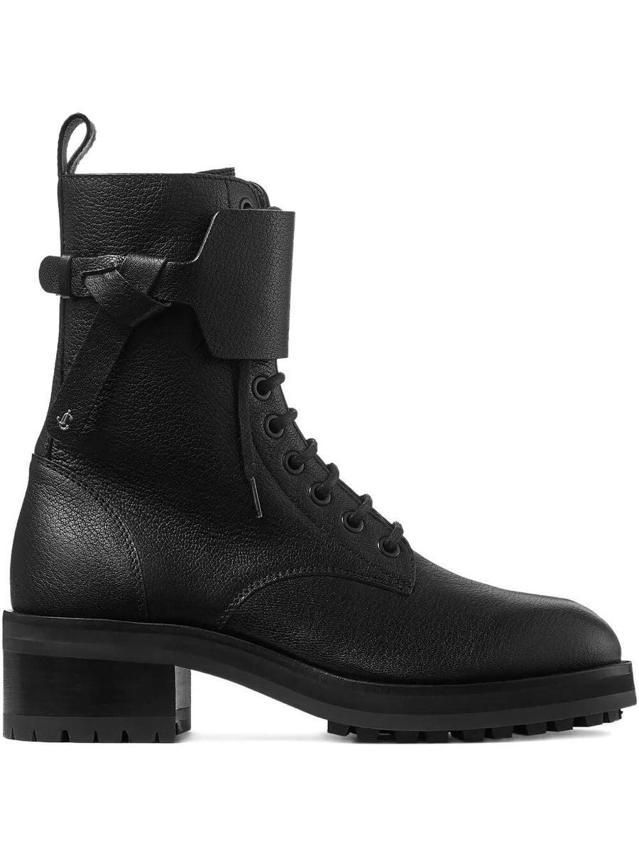 Women Rosabel Leather Lace - Up Combat Boots