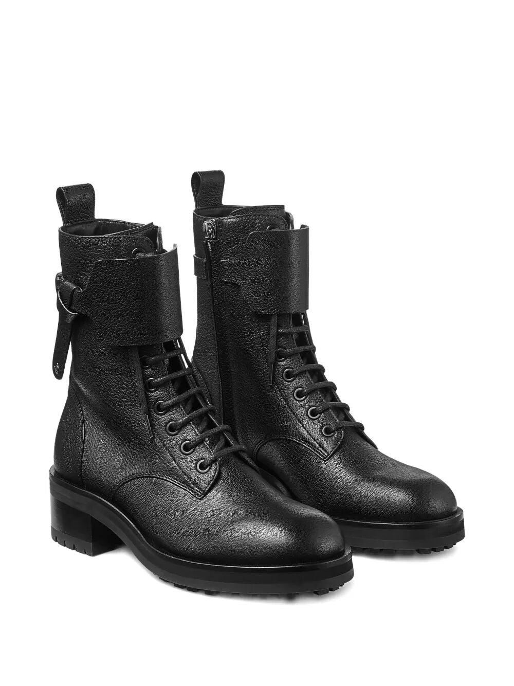 Women Rosabel Leather Lace - Up Combat Boots