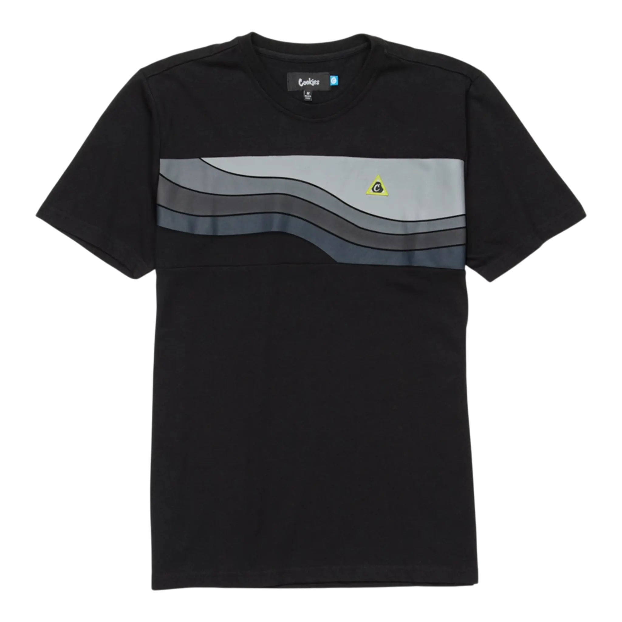Cookies Ninety Five Jersey S/S Knit Men T-Shirt Black/Grey/Lime