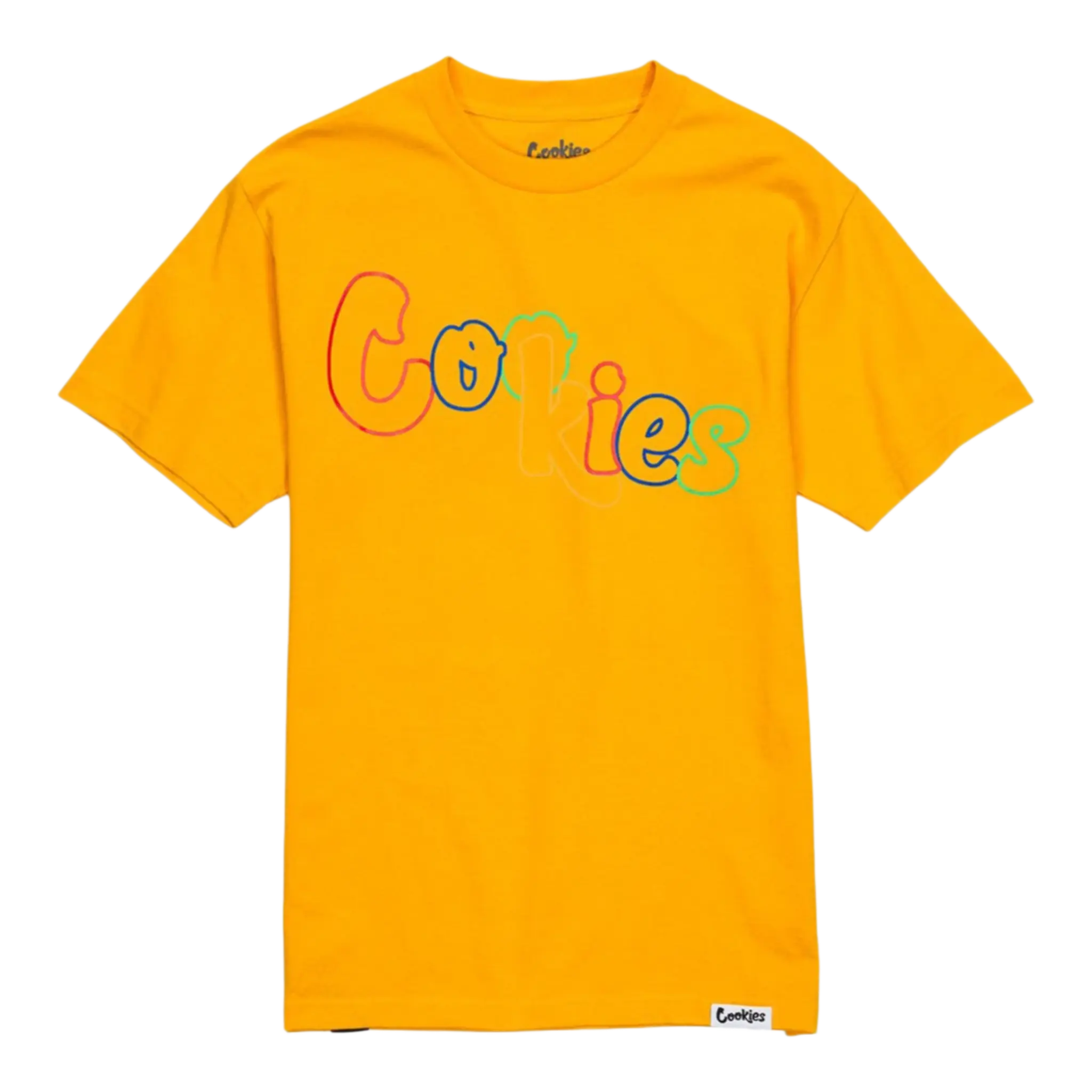 Cookies Pushin Weight Logo T-Shirt Men Gold