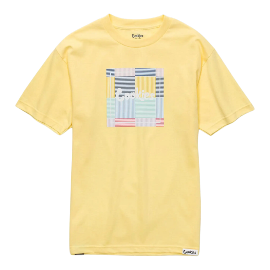 Cookies Classic Arch Logo T-Shirt Men Banana Yellow