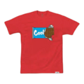 Cookies Block Logo Graphic T-Shirt Men Red