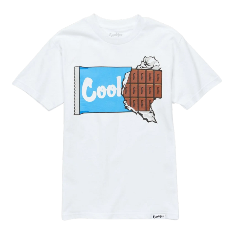 Cookies Block Logo Graphic T-Shirt Men White