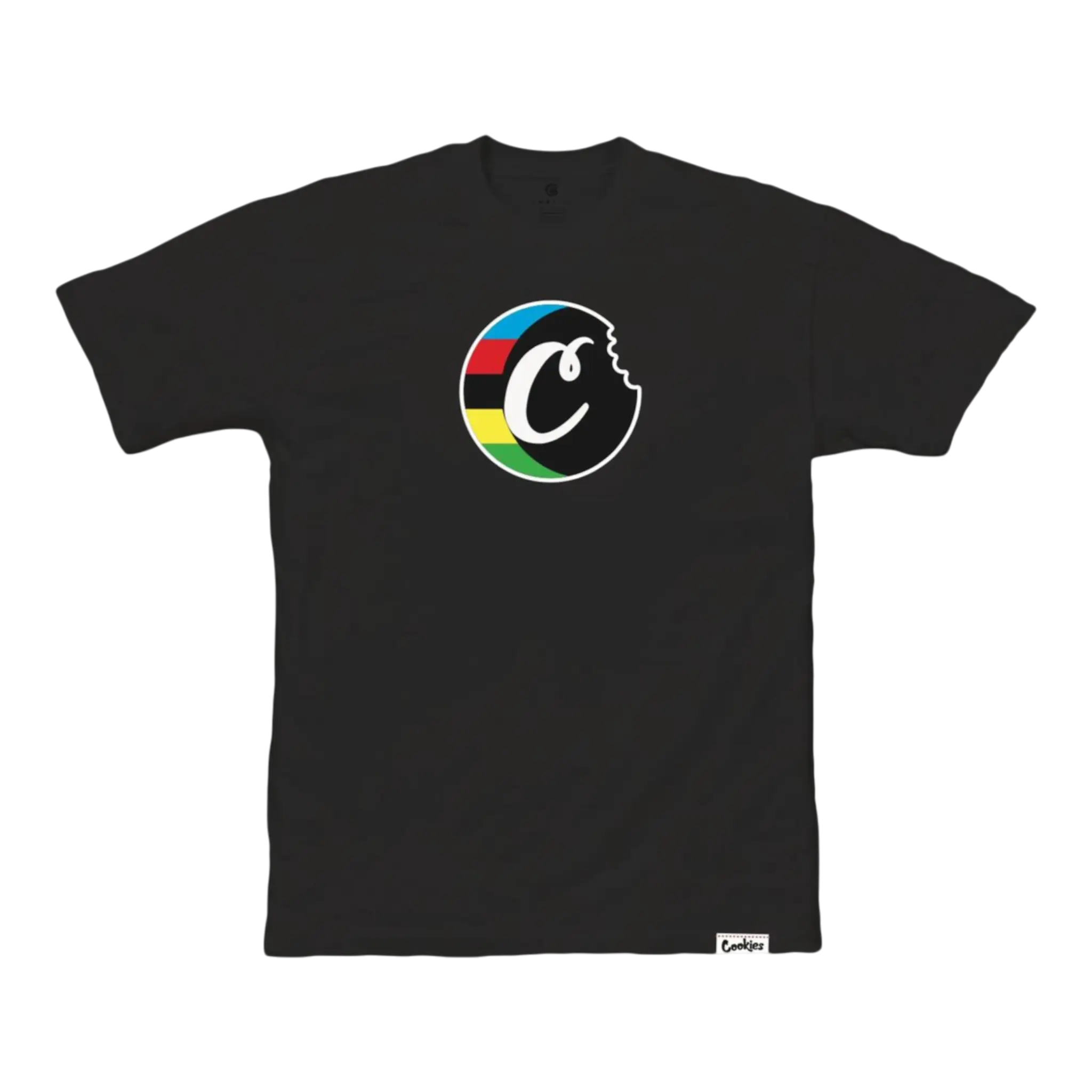 Cookies Block Logo T-Shirt Men Black