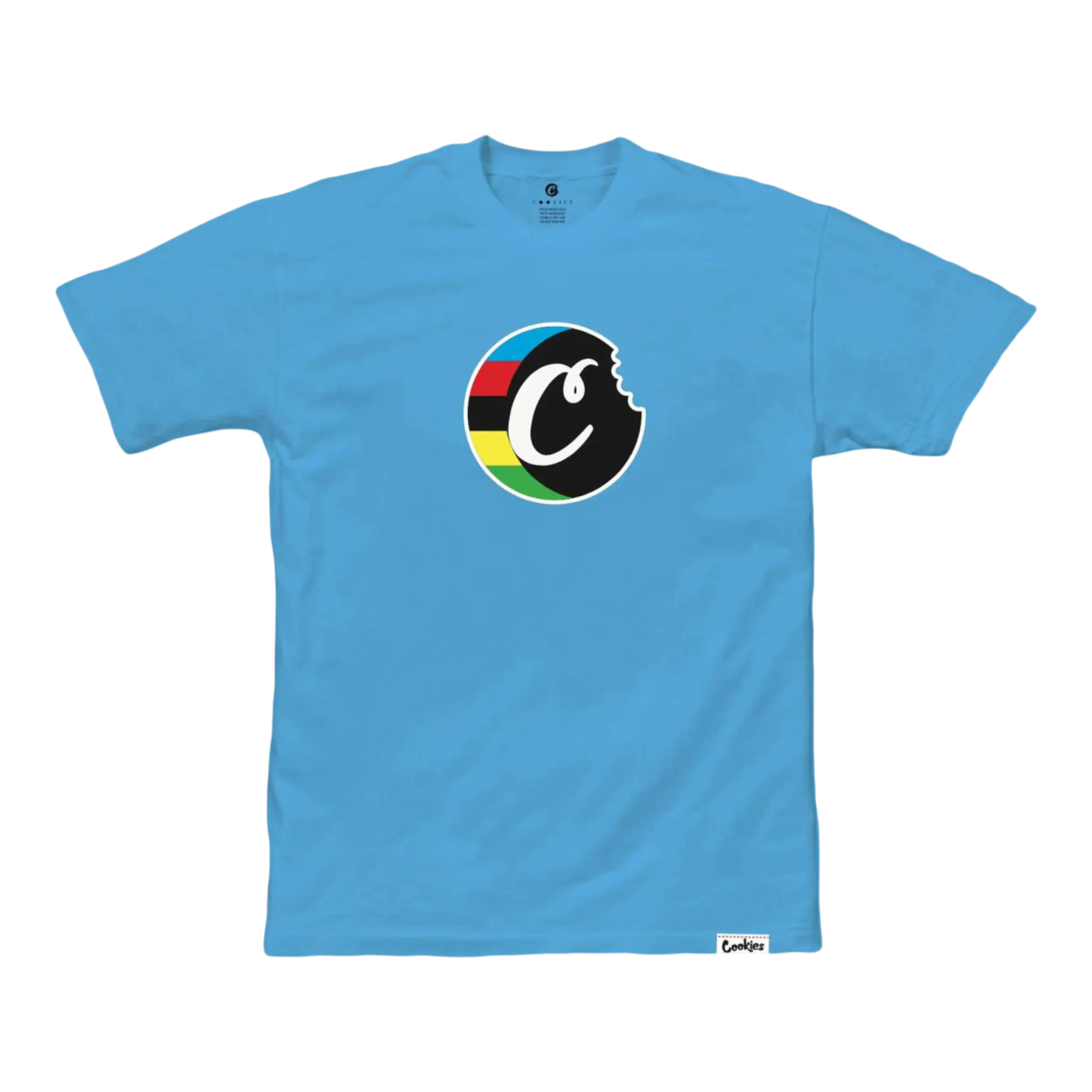 Cookies Block Logo T-Shirt Men Cardinal