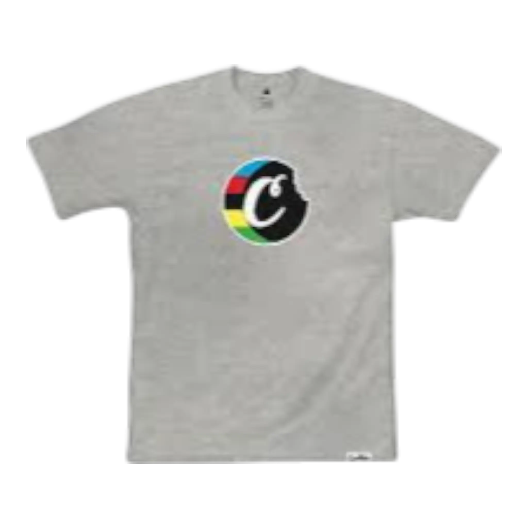Cookies Block Logo T-Shirt Men Heather Grey
