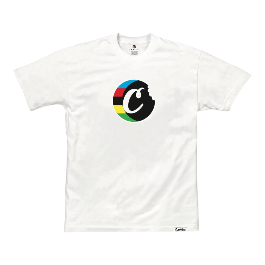 Cookies Block Logo T-Shirt Men White