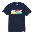 Cookies Waimea Colorblocked Original Logo Men T-Shirt Navy