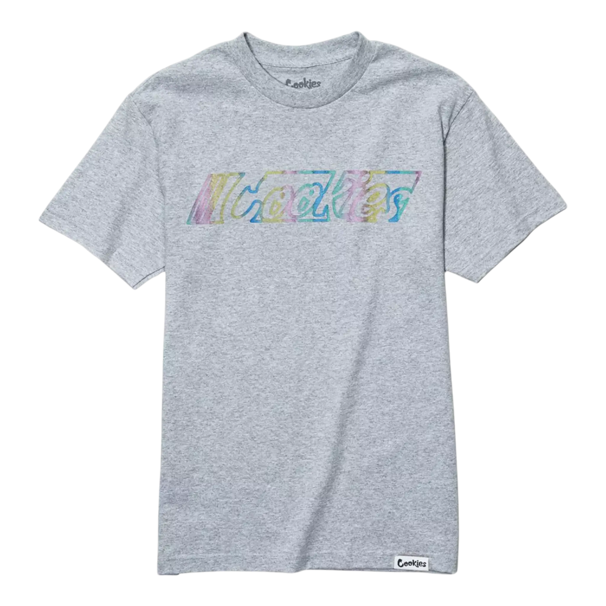 Cookies Gradient Logo T-Shirt Men Heather Grey