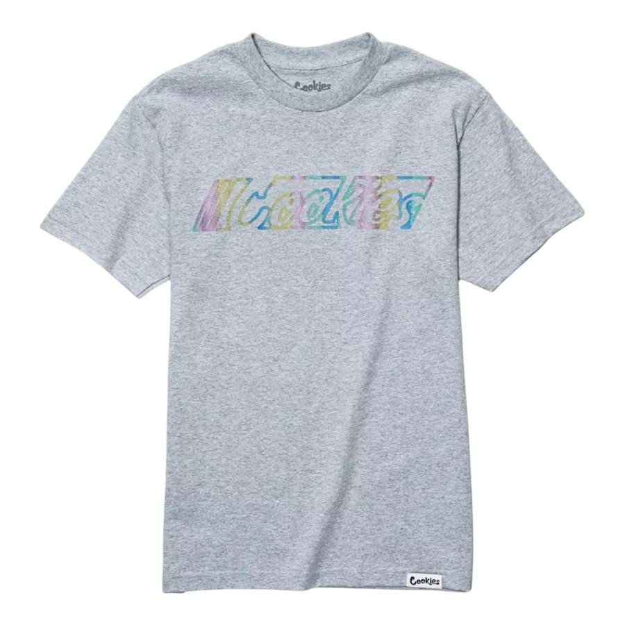 Cookies Gradient Logo T-Shirt Men Heather Grey