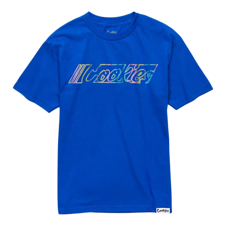 Cookies Gradient Logo T-Shirt Men Royal Blue