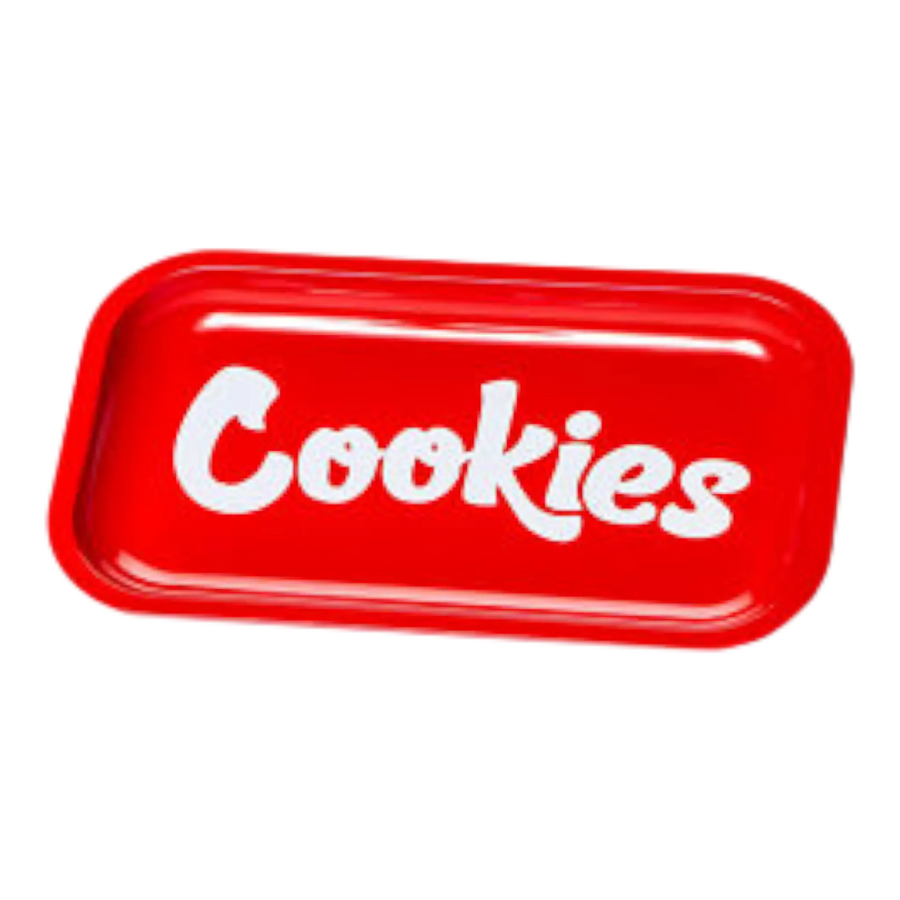 Cookies Medium Metal Rolling Tray Unisex Red
