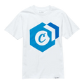 Cookies Block Logo T-Shirt Men White/Blue