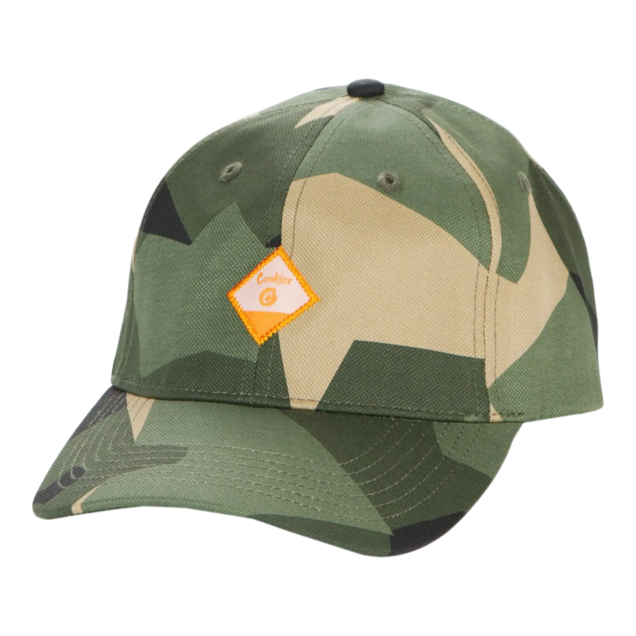 Cookies Botanical Cotton Canvas Dad Hat Olive Camo