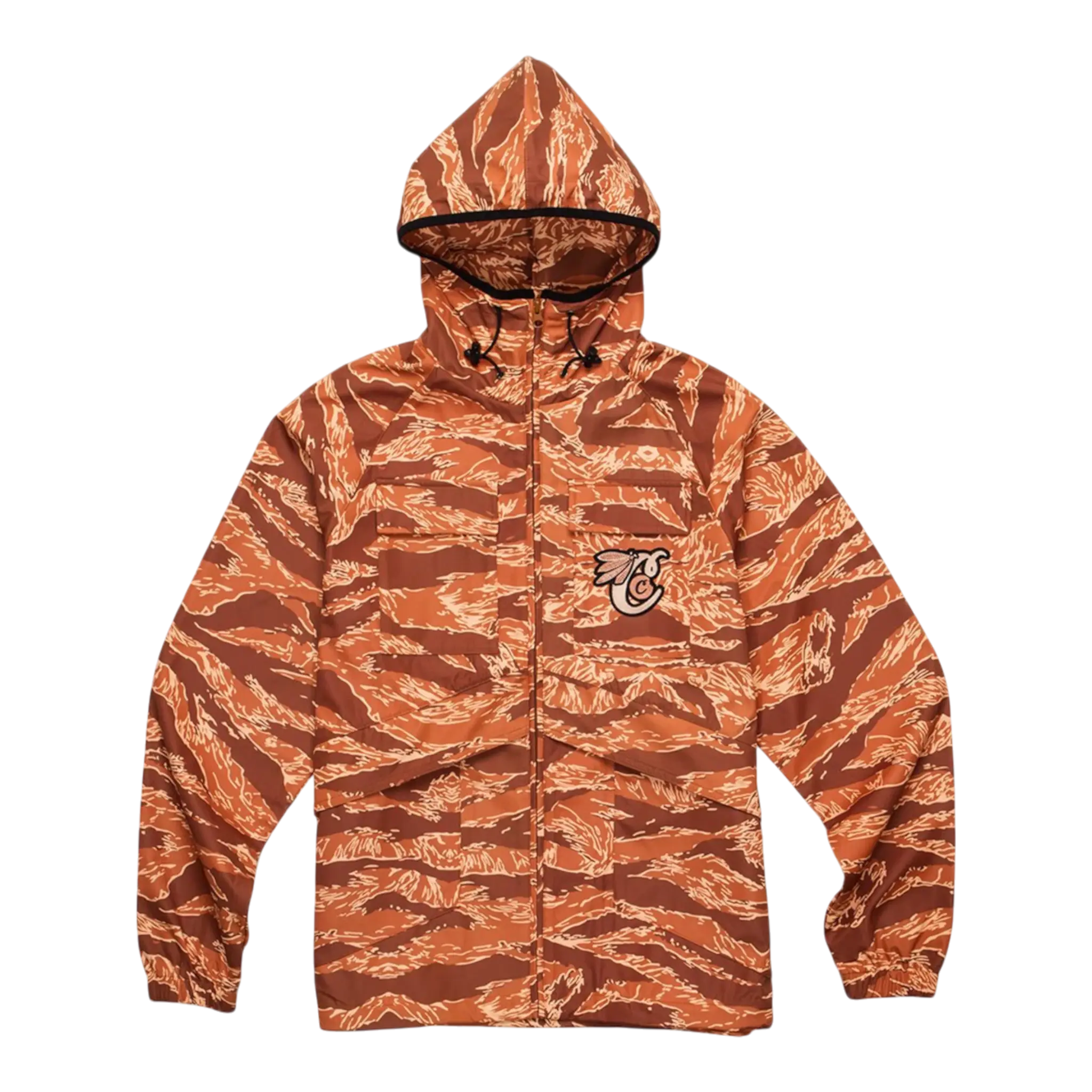 Cookies Top Of The Key Tiger Camo Hooded Shell Men Jacket Carmel