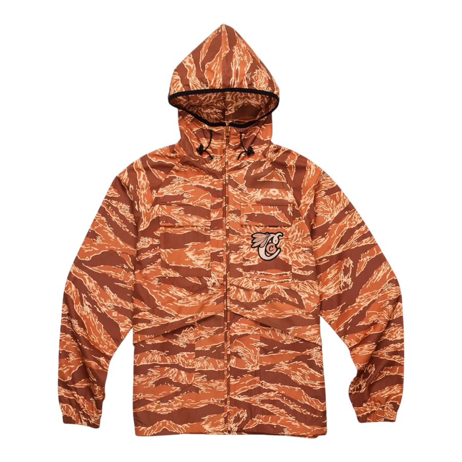Cookies Top Of The Key Tiger Camo Hooded Shell Men Jacket Carmel