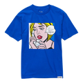 Cookies Script Logo T-Shirt Men Royal Blue