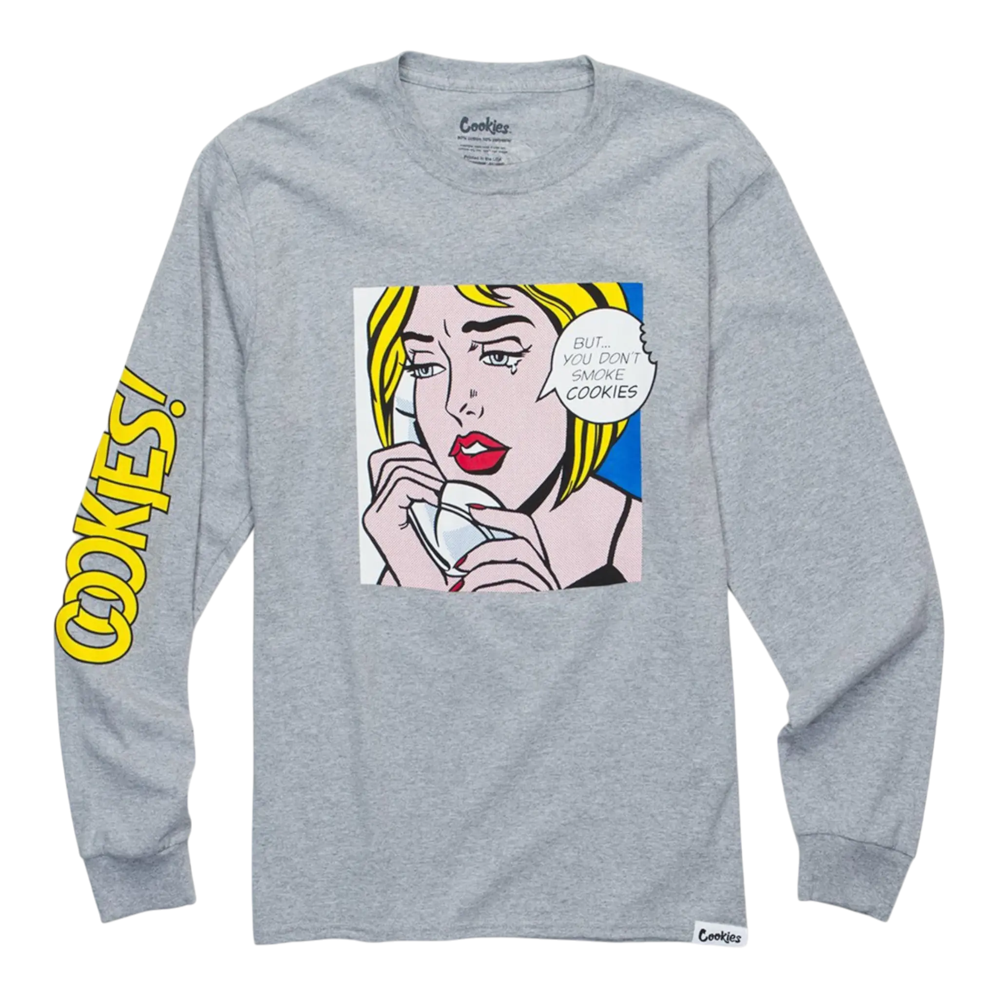 Cookies Arch Logo T-Shirt Men Heather Grey
