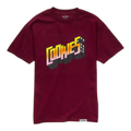 Cookies Collegiate Logo T-Shirt Men Burgundy