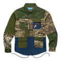 Cookies Backcountry Cotton Canvas Snap-Button Men Shirt Olive