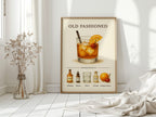 WONDERWALL 'L’Atelier Fun Collection' Old Fashioned Cocktail Recipe Art Print