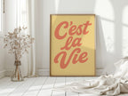 WONDERWALL ‘L’Atelier Fun Collection’ C’est La Vie Retro Wall Art