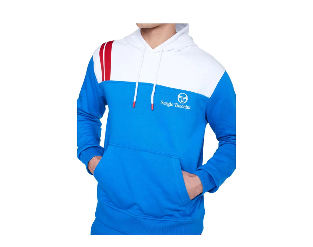 Sergio Tacchini Tingo Archivio Men Hoodie Palace Blue/White