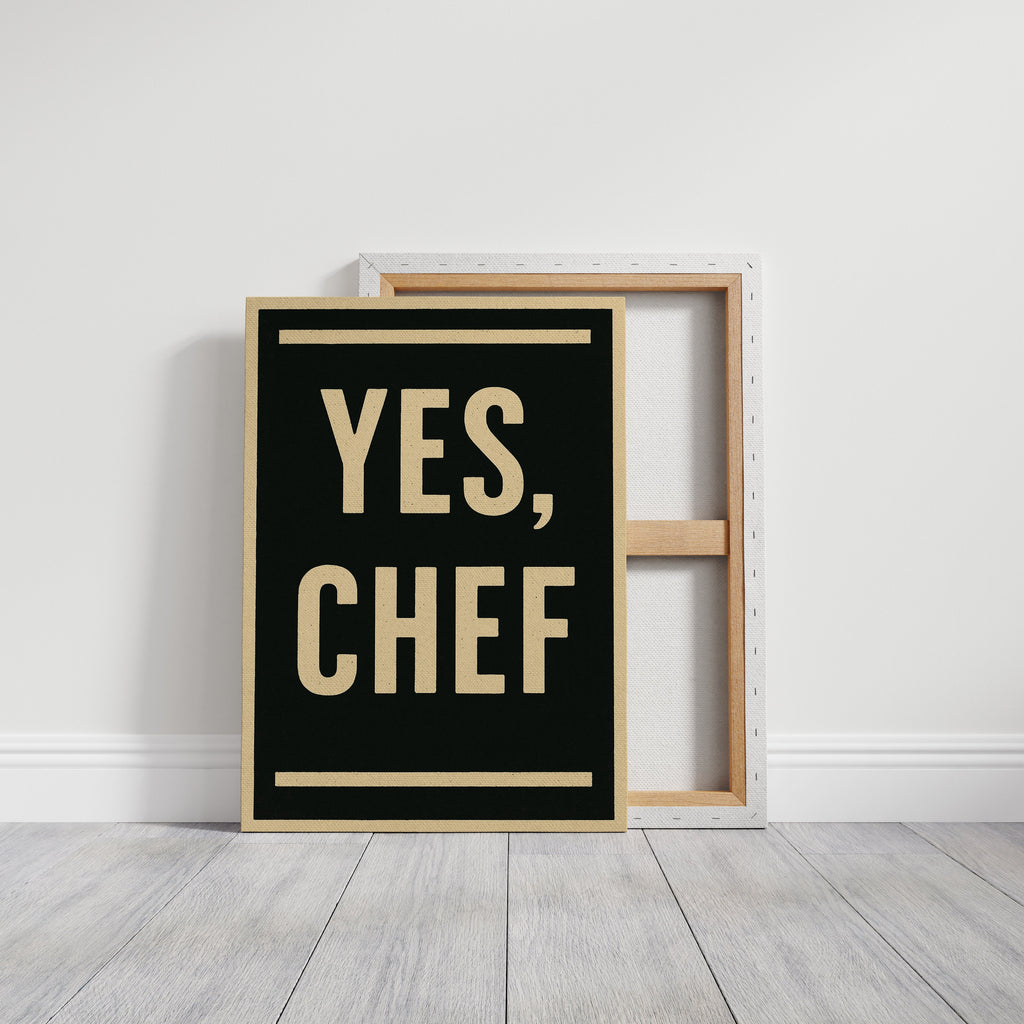 WONDERWALL 'L’Atelier Fun Collection' Yes Chef Kitchen Command Print