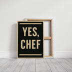 WONDERWALL 'L’Atelier Fun Collection' Yes Chef Kitchen Command Print