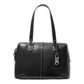 Michael Kors Astor Women Large Studded Leather Tote Bag Black