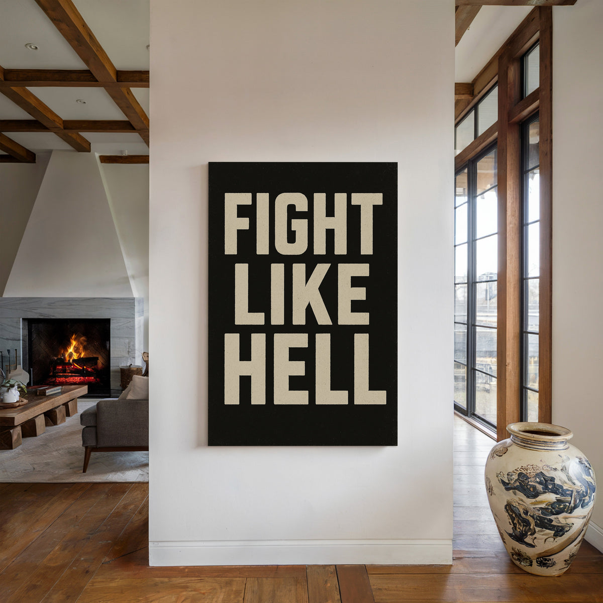 WONDERWALL ‘L’Atelier Fun Collection’ Fight Like Hell Gritty Bold Poster