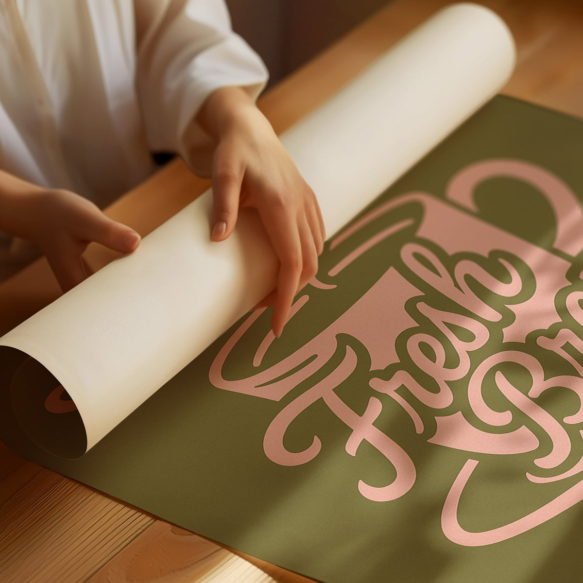 WONDERWALL ‘L’Atelier Fun Collection’ Fresh Brew Retro Coffee Poster