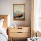 WONDERWALL ‘L’Atelier Fun Collection’ Bison Beneath the Mountain Sky