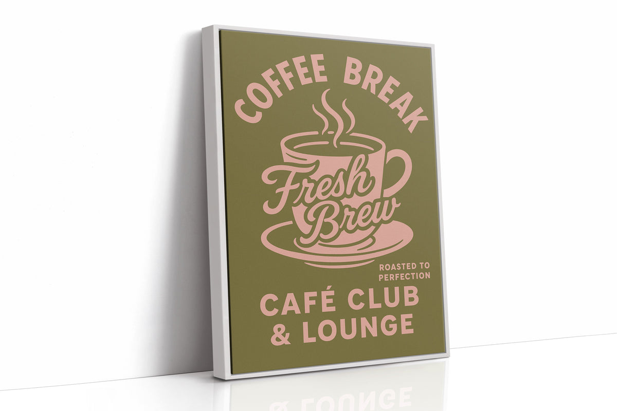 WONDERWALL ‘L’Atelier Fun Collection’ Fresh Brew Retro Coffee Poster