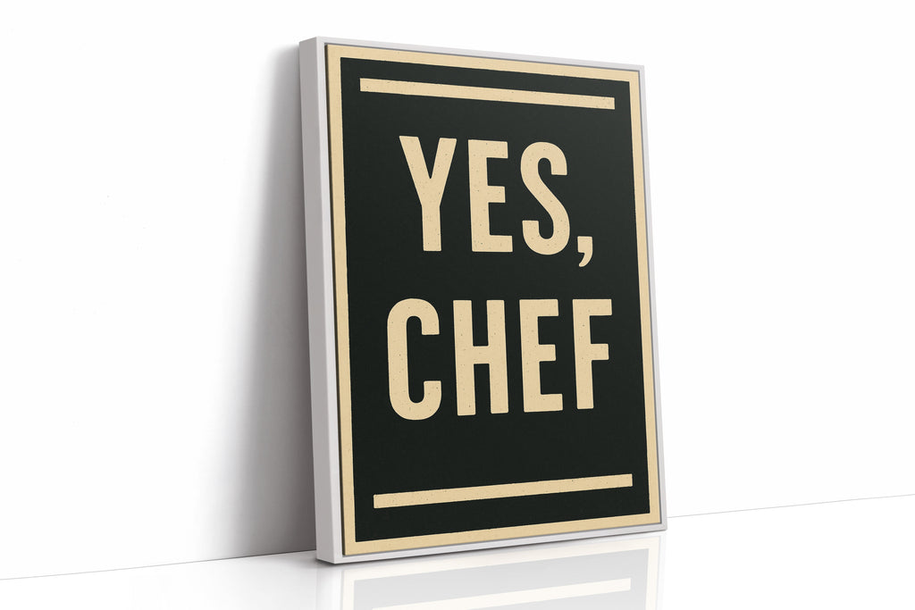 WONDERWALL 'L’Atelier Fun Collection' Yes Chef Kitchen Command Print