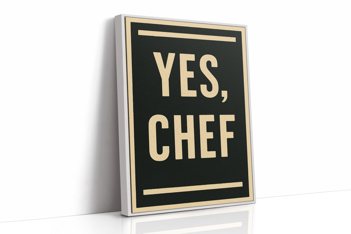 WONDERWALL 'L’Atelier Fun Collection' Yes Chef Kitchen Command Print