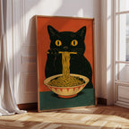 WONDERWALL 'L’Atelier Fun Collection' Ramen Raider – Midnight Noodles, Feline Style