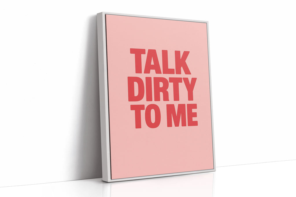 WONDERWALL ‘L’Atelier Fun Collection’ Talk Dirty to Me Bold Pink Print