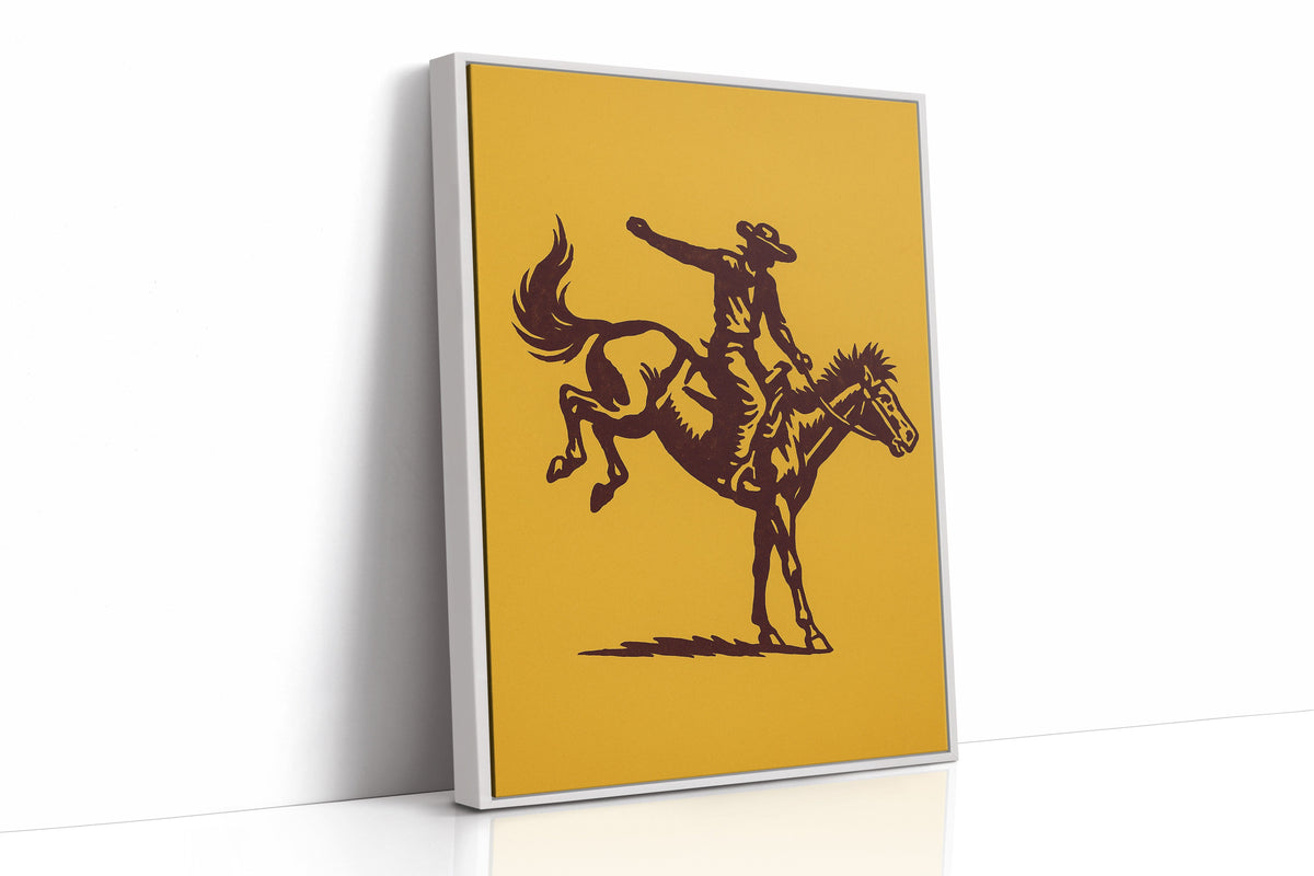 WONDERWALL ‘L’Atelier Fun Collection’ Vintage Rodeo Cowboy Silhouette Print