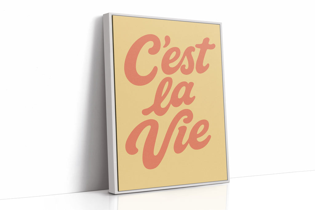 WONDERWALL ‘L’Atelier Fun Collection’ C’est La Vie Retro Wall Art