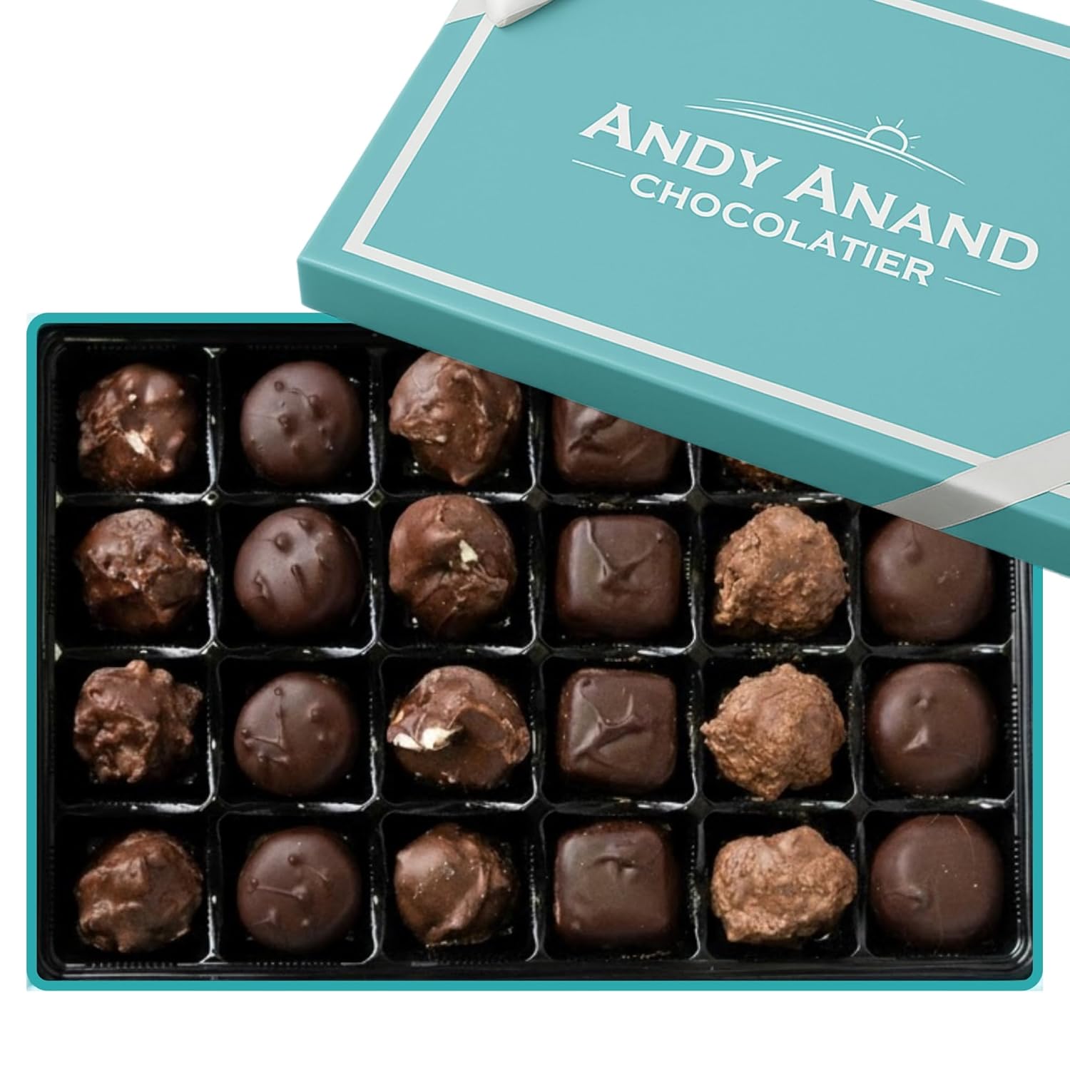 Andy Anand Sugar - Free Chocolate Sampler, 13 oz – Diabetic - Friendly, Assorted Gourmet Flavors, Guilt - Free Indulgence, Birthday & Holiday Gift