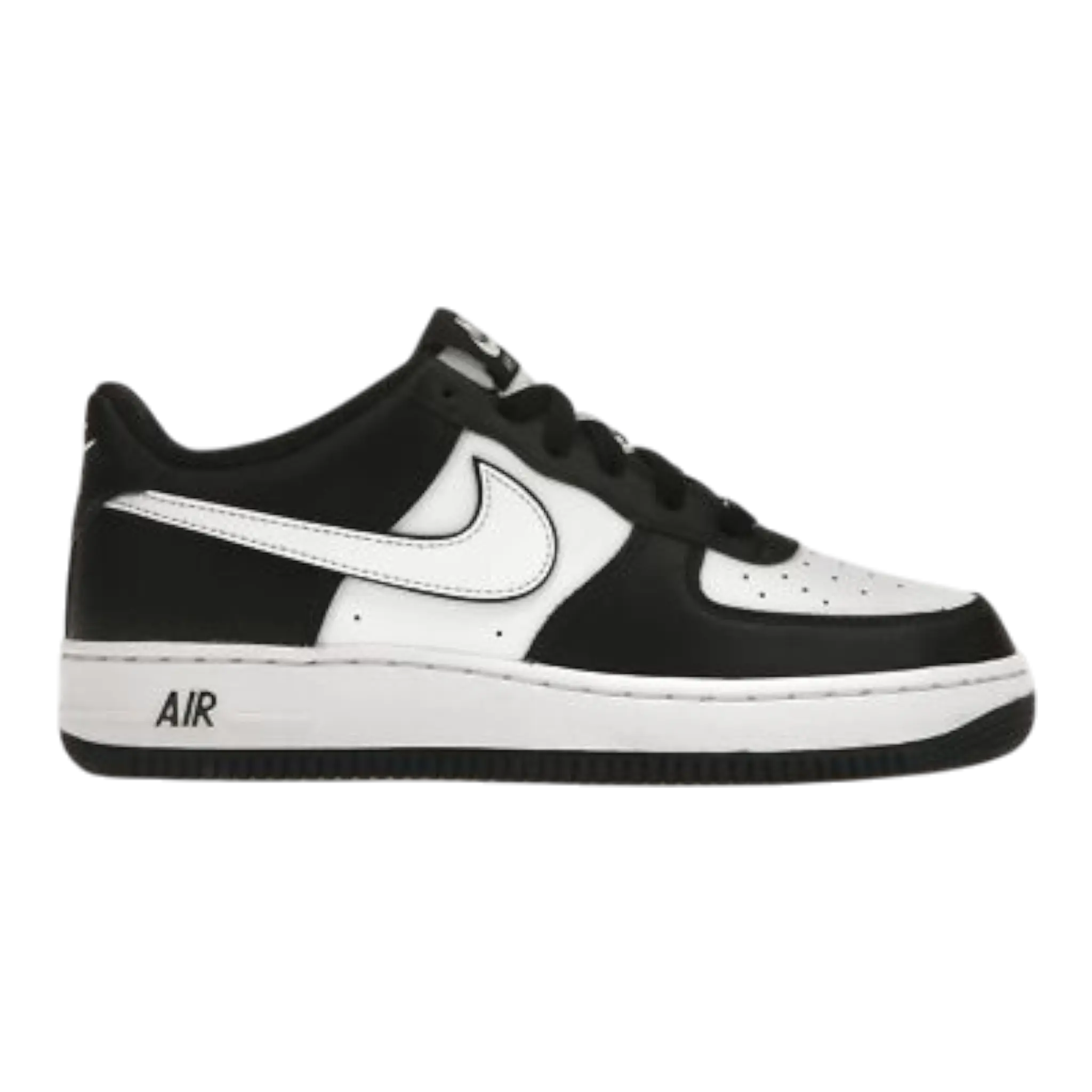 Nike Air Force 1 LV8 2 Kids Sneakers Black/White (Swoosh Panda)