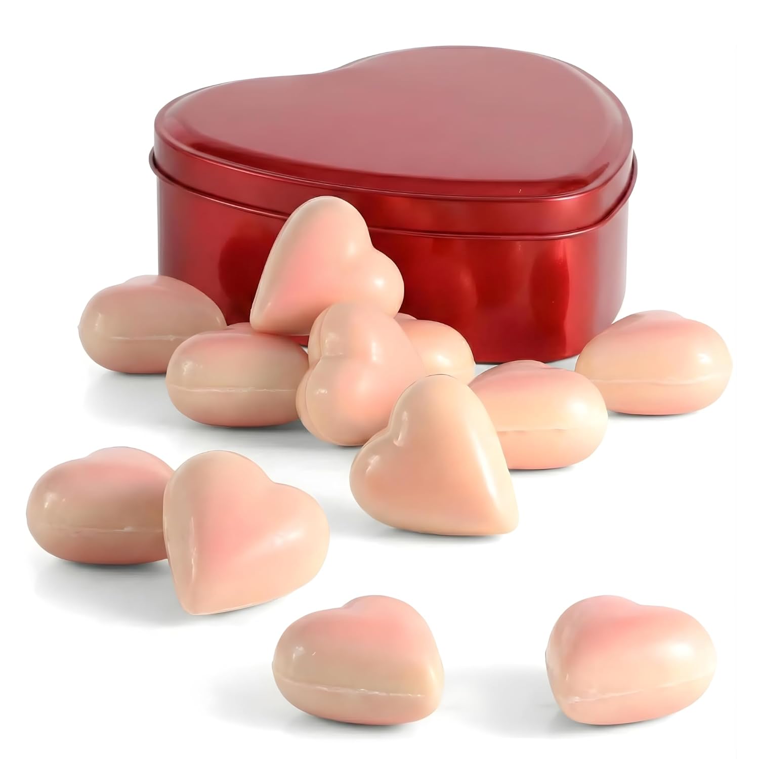 Andy Anand Ruby Chocolate Heart Truffles white chocolate, 18 pc – Natural Berry - Pink Color, Fruity Flavor, Gluten - Free, Valentine's & Anniversary Gift