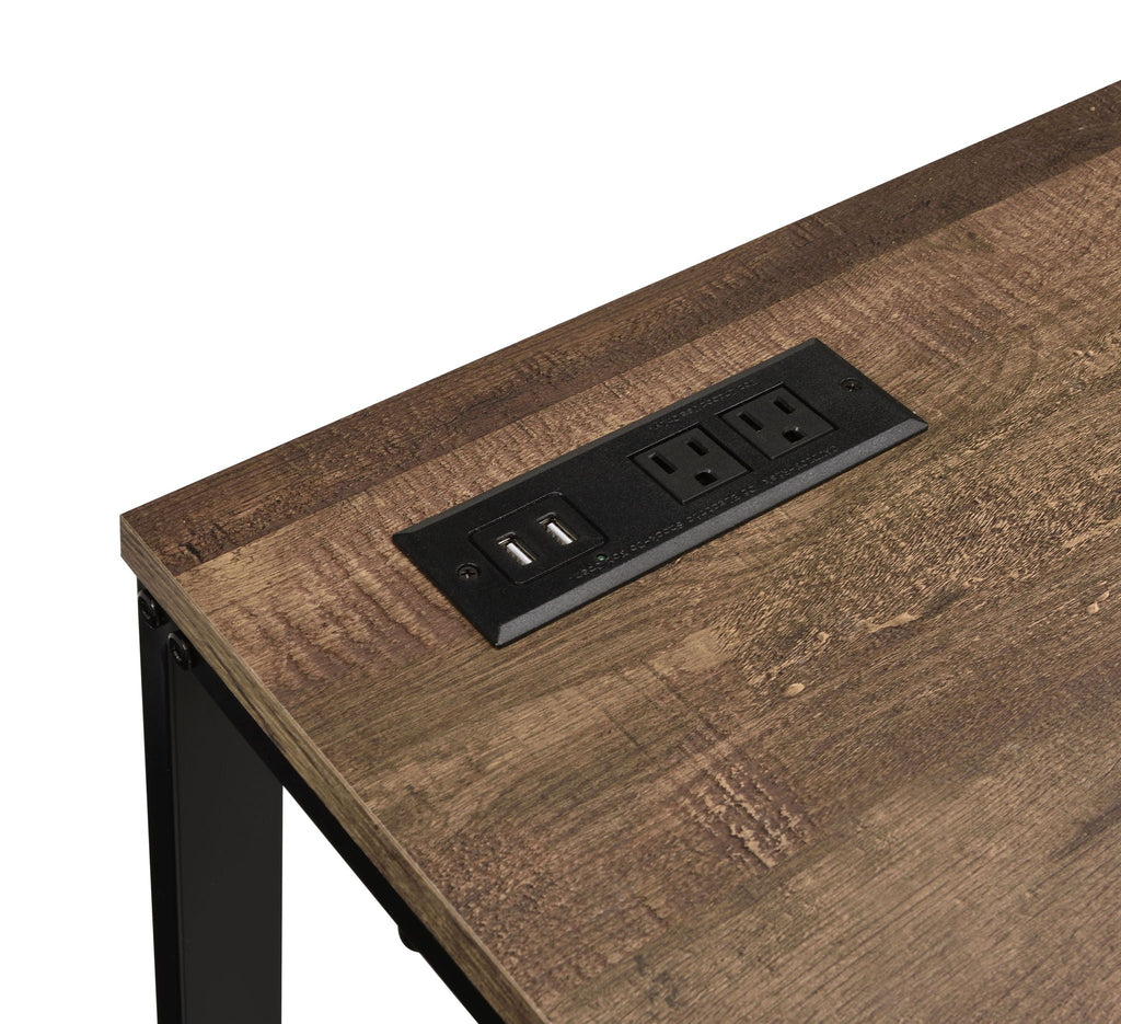 WONDERWALL 'Une Collection' Tyrese Writing Desk with USB Port – White or Black