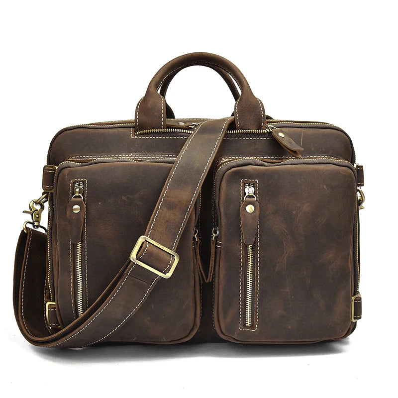 Dublin Leather Backpack Briefcase 2 - in - 1