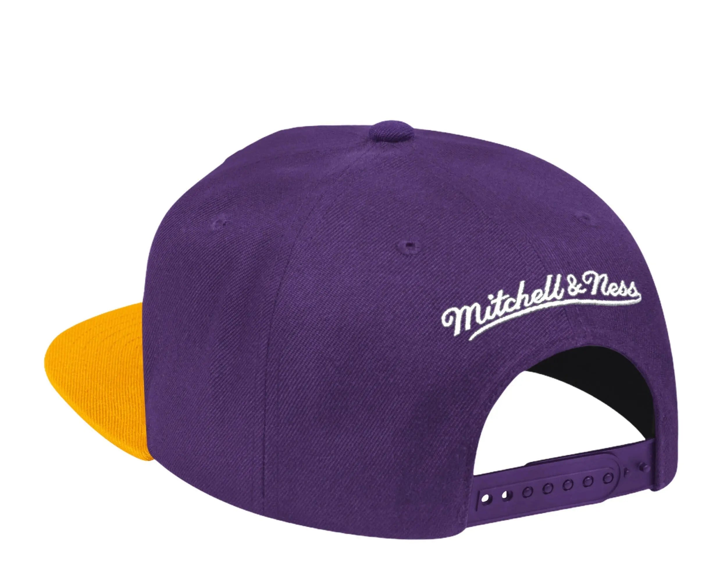 Mitchell & Ness Los Angeles Lakers HWC 1988 Finals Patch Men Snapback Hat Purple/Gold