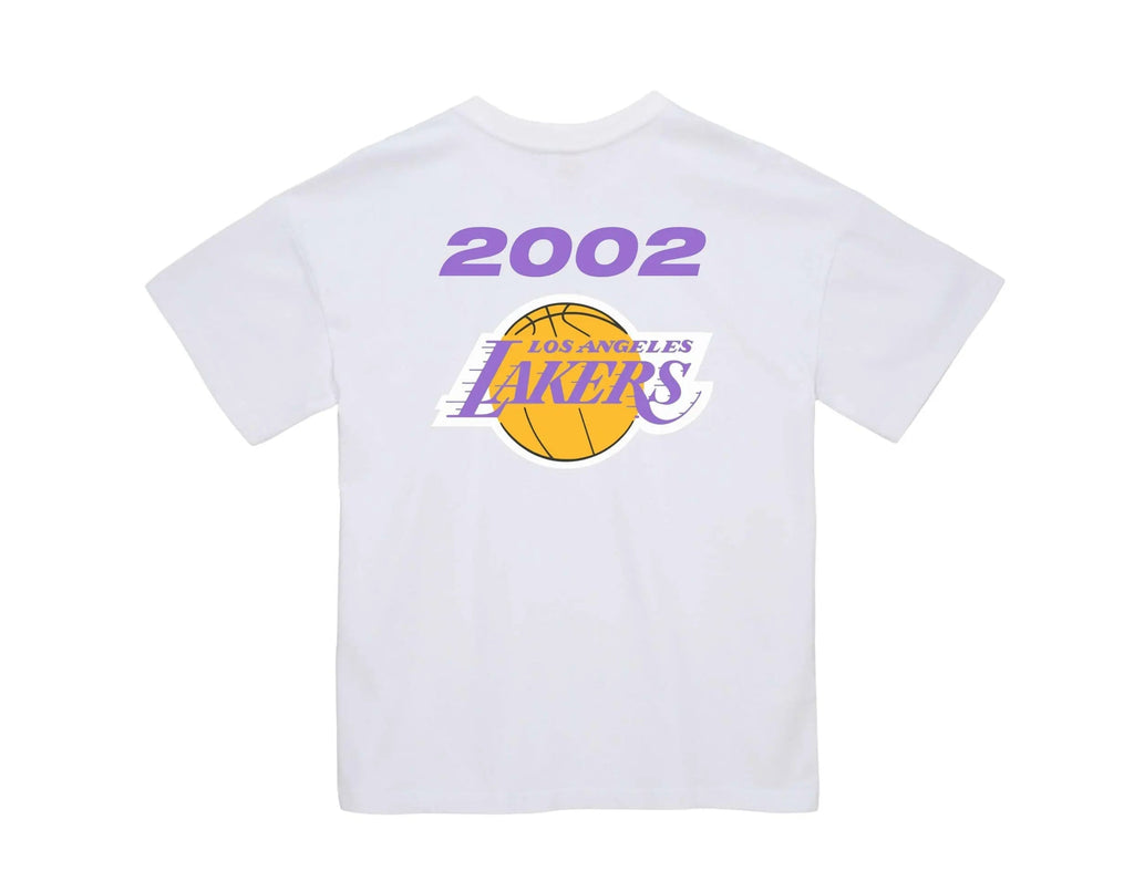Mitchell & Ness Los Angeles Lakers QS 2002 Finals Men T-Shirt White